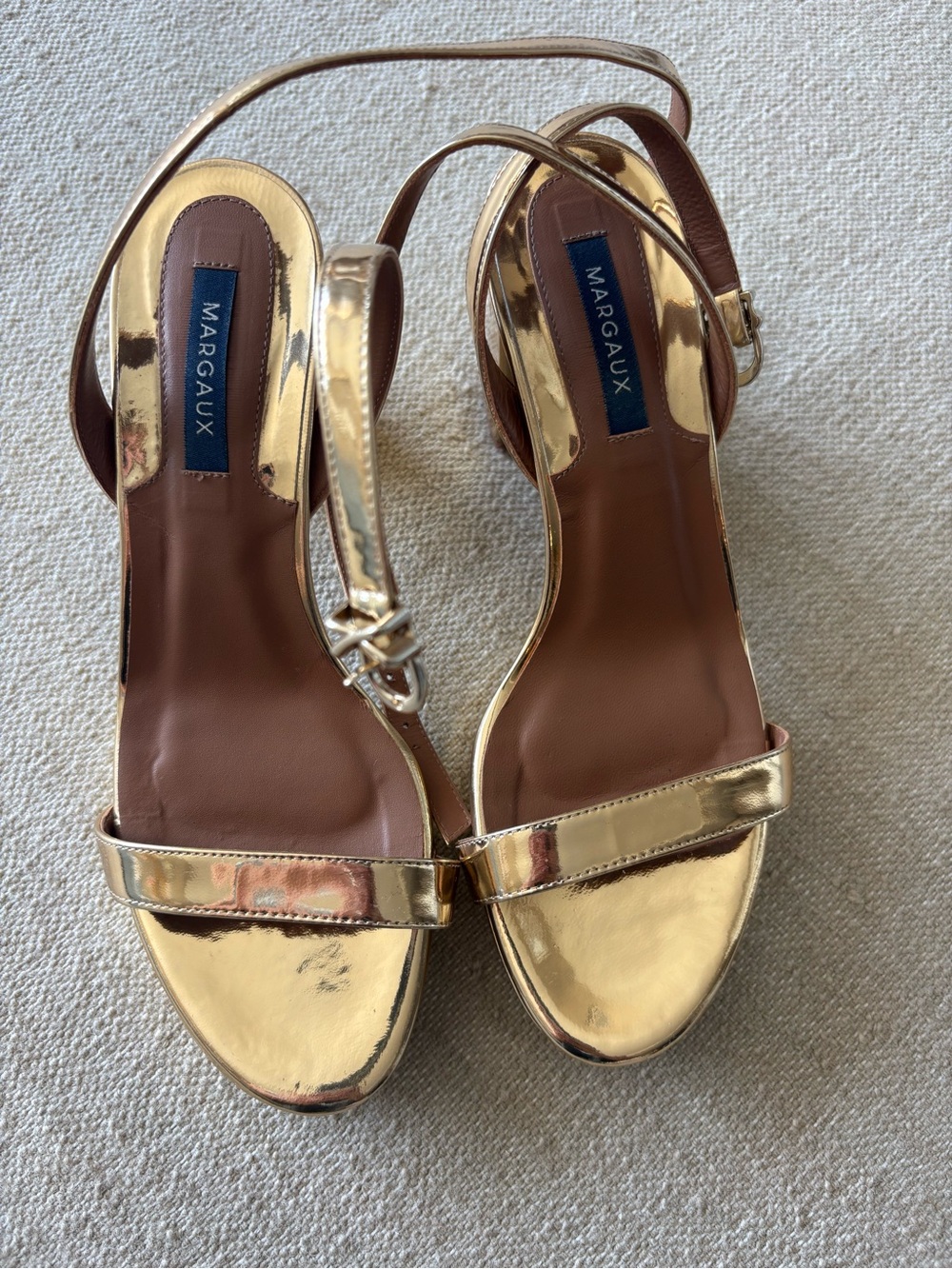 Margaux “The Stella” Gold Platform Heel, 37.5
